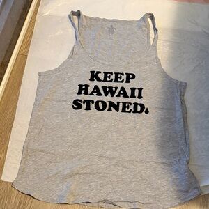 Volcom Gray 'Keep Hawaii Stoned' Graphic Tank